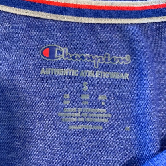 Champion Colorblock Gym Issue Blue Football Tee - Picture 7 of 7